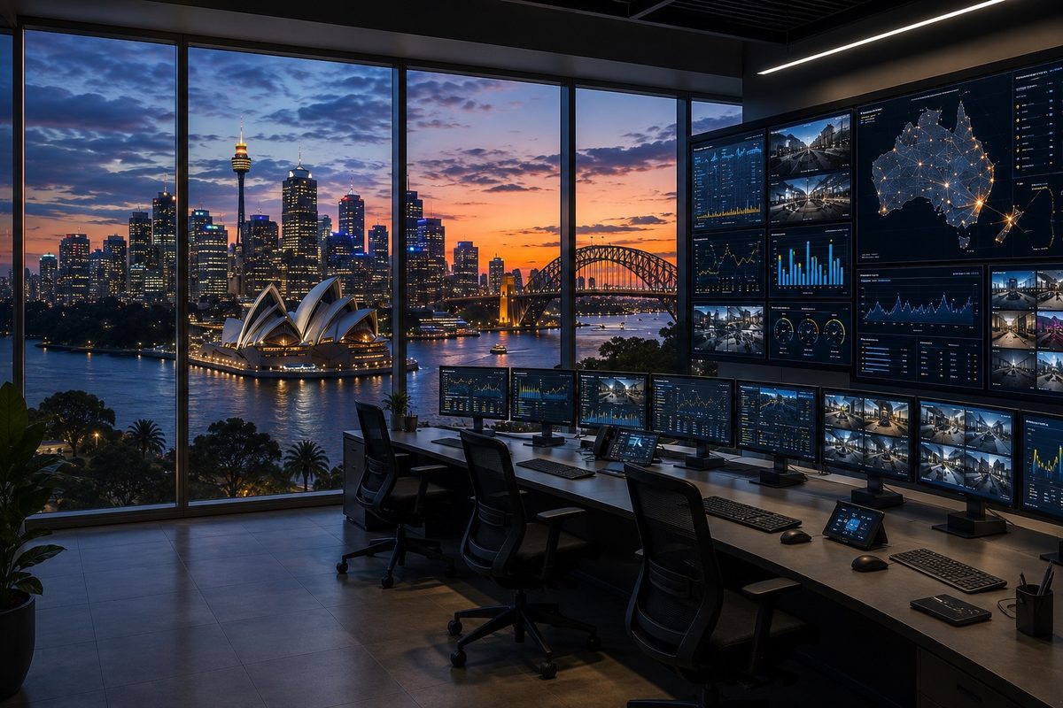 Control 21 Sydney command centre overlooking Sydney Harbour